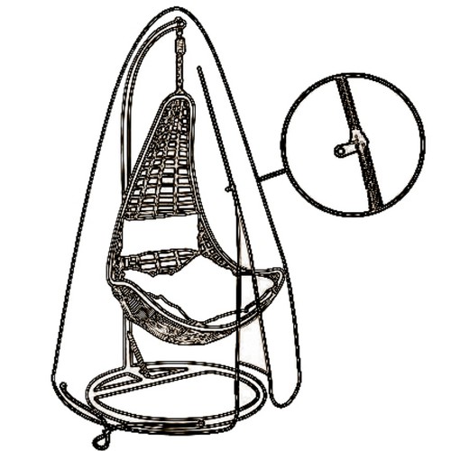 Outdoor sarasota egg chair - lg,
