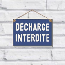 Metal Wall Sign - Decharge