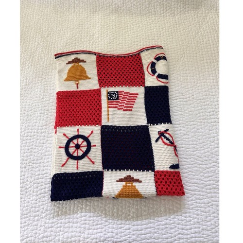 Nautical crochet blanket - crochet,