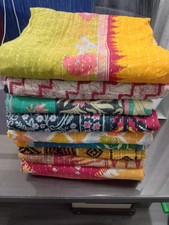 Wholesale Lots Kantha Quilt Indian Vintage Handmade Blanket Reversible Throw