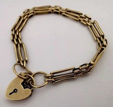 9ct Gold Vintage Gate Link