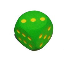 Giant Green  Foam Dice - 16cm