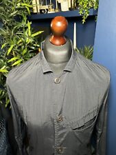 Marshall Artist Kenley Overshirt Blazer Crinkle Shimmer Black Mens M Terraces
