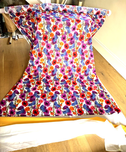 Pure cotton lawn fabric floral - pure,