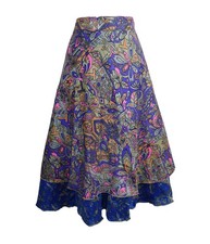 Tea Calf Length Sari Silk Wrap