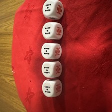 Set Of 5 Poker Six Sided Poker