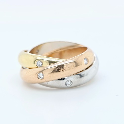 Cartier diamond trinity ring - diamond,