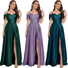 Strap Prom Dress Satin A Line