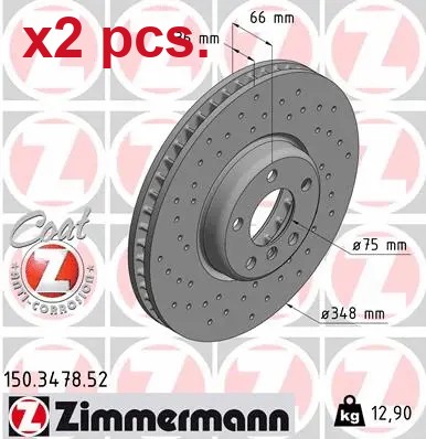 Pcs front brake disc rotos - brake,