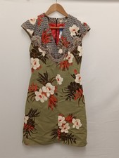 Etro Milano Dress Size 40 Floral Print Sleeveless Midi Italy 100% Cotton. 