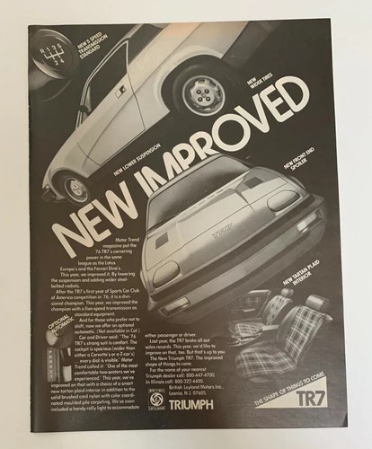 1977 triumph tr7 print - 1977, ad