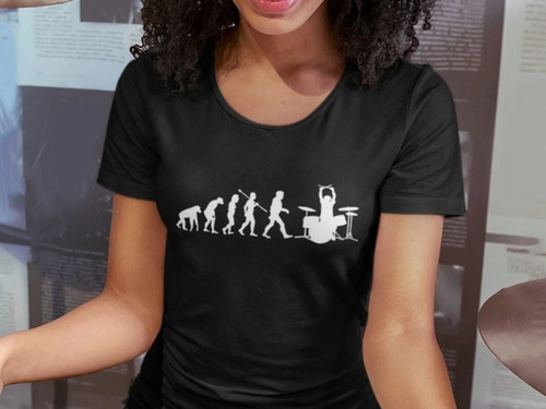 Evolution drummer t shirt - a,