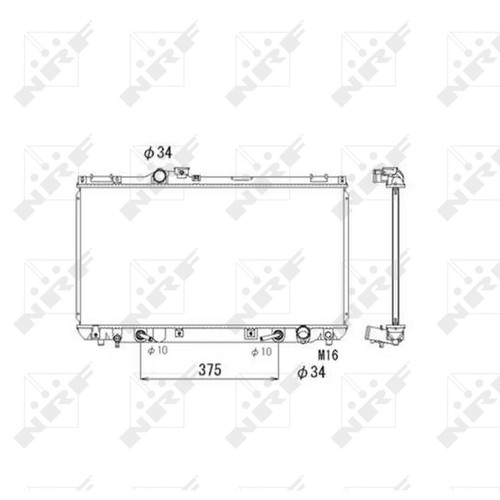 Radiator for lexus - lexus, 200