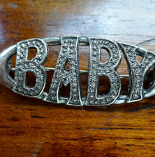 antique Edwardian SILVER baby