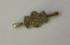 Antique Victorian Aesthetic 9ct 9k Gold & Silver  Bar Brooch Pin