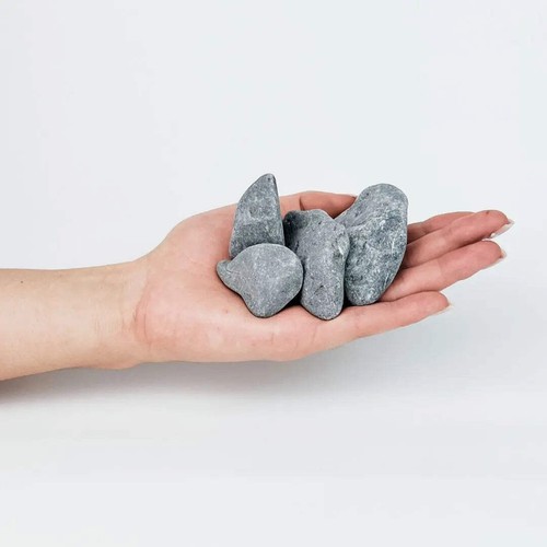 Black basalt pebbles garden - black,