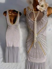 Miss selfridge grey beaded