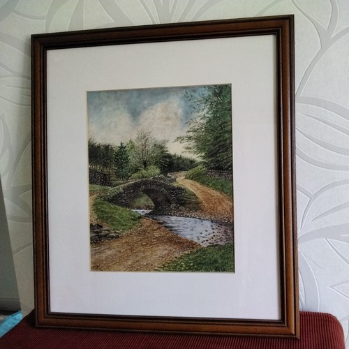 Framed watercolour yorkshire - watercolour,