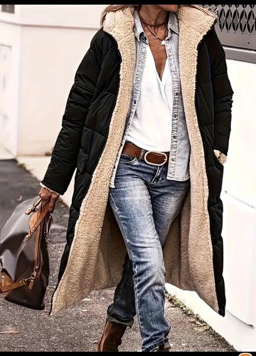 Women long hooded puffer - women's,