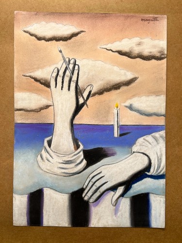 Rene magritte drawing paper - on,