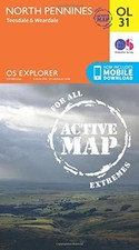 North Pennines Map | Weatherproof | Tees... by Ordnance Survey Sheet map, folded
