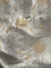 Bespoke Macintosh Style Curtains Interlined Beige/cream/gold 71”l X 87”w Gcon