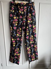 Loudmouth Bright Floral Black Pink Yellow Golf Trousers Pants 32” Waist 31” Leg