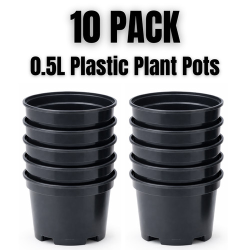 Plastic plant pots black - plant,