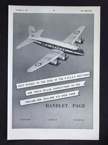 Original 1953 advert handley - original,