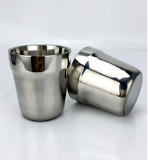 2 x Espresso Cups Stainless