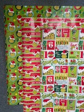 Gift Wrap Grinch 3 Sheets