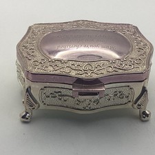 Vintage Trinket Box Silver