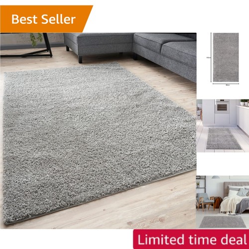 Soft grey shag rug 80x150 - shag, cm