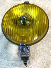 WIPAC 6” YELLOW FOG LAMP CLASSIC CAR LAMP SCOOTER VESPA LAMBRETTA REFURBISHED