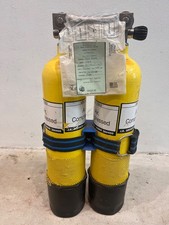 FABER dive cylinders 7 litre 300bar twin set in test good condition carry handle
