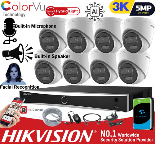 8mp hikvision cctv - hikvision, 4k