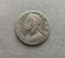 George II HalfPenny Coin