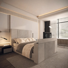 Leo Linestyle TV Bed Frame in