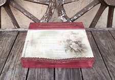 Shabby chic vintage desk tidy