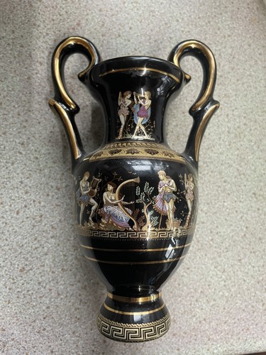 Fakiolas black gold vase - fakiolas, &