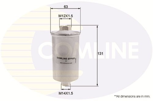 Comline fuel filter element - fuel,