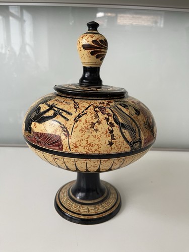 Handmade ancient greek pyxis - handmade,