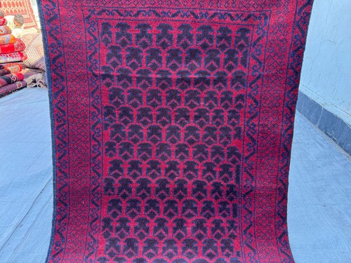 Red afghan baluchi - red,