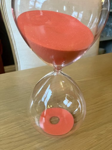 Large glass pink - large, timer