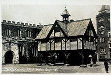 1956 Market Harborough Old Grammar School, Real Photo Postcard Leicestershire