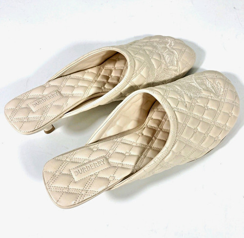 Burberry beige quilted leather - burberry,
