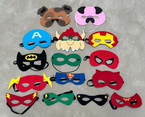 Kids dressing masks felt - up, masks,