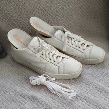 SANTONI Mens White Low Top