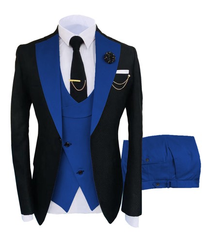 Men piece suits slim fit - 3,