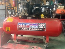 sealey 200 litre air compressor